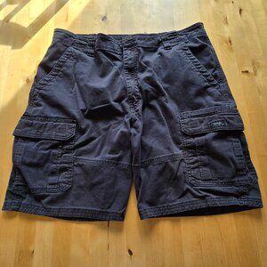 Wrangler Men's Cargo Shorts Black Size 40 Relaxed Fit Utility Outdoor